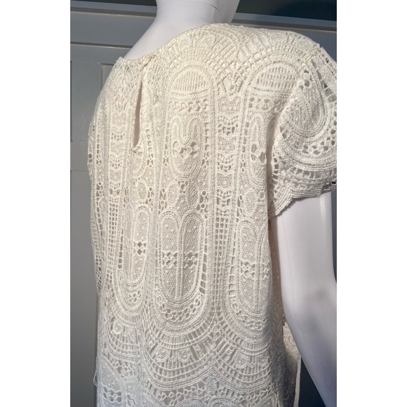 Mango Crochet Knit Dress - Classy White Summer Elegance - Size Small* WD38 - Picture 10 of 14
